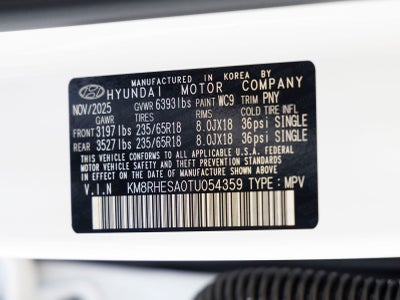 2026 Hyundai PALISADE HYBRID SEL Premium 8 Passenger