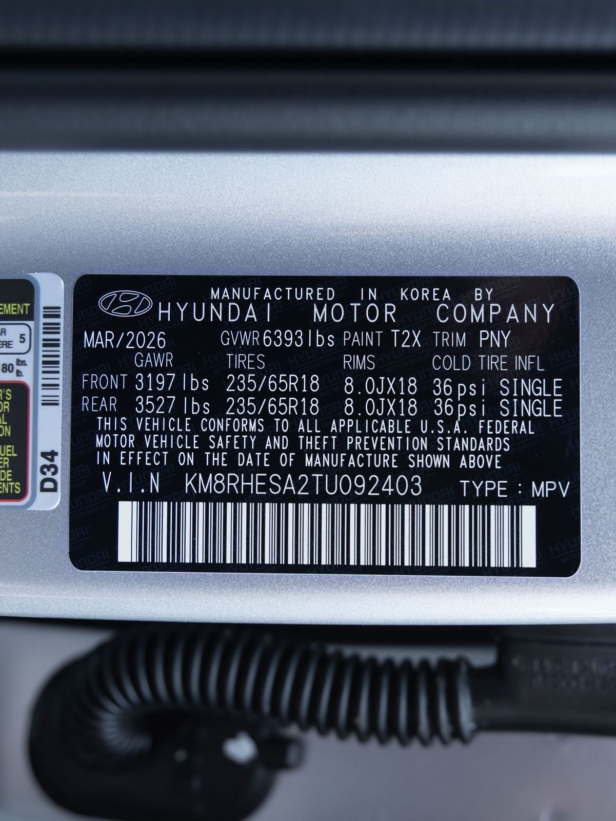 2026 Hyundai PALISADE HYBRID SEL Premium 7 Passenger