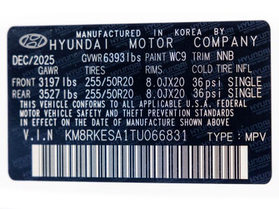 2026 Hyundai PALISADE HYBRID Limited