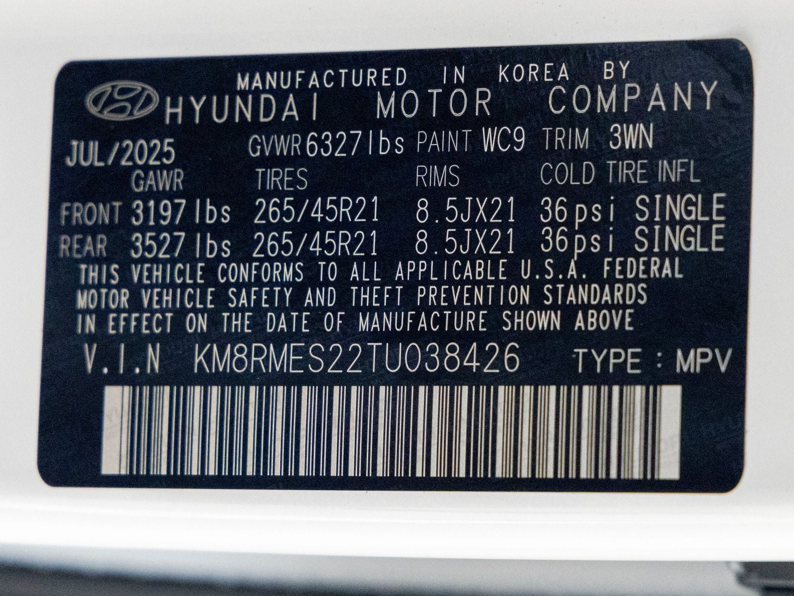 2026 Hyundai PALISADE Calligraphy