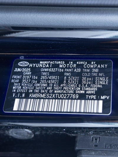 2026 Hyundai PALISADE Calligraphy