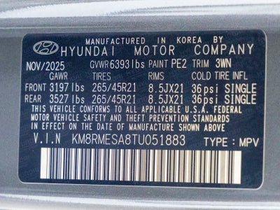 2026 Hyundai PALISADE HYBRID Calligraphy