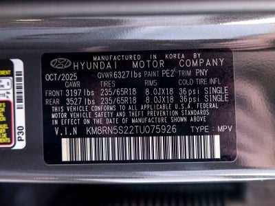 2026 Hyundai PALISADE SEL Premium 7 Passenger