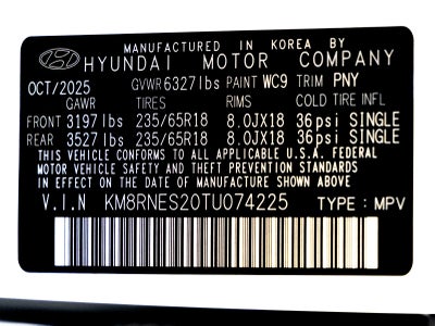 2026 Hyundai PALISADE SEL Premium 7 Passenger