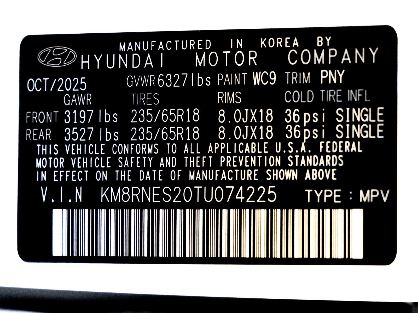 2026 Hyundai PALISADE SEL Premium 7 Passenger