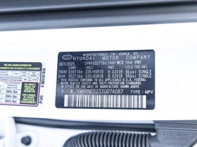 2026 Hyundai PALISADE SEL Premium 7 Passenger