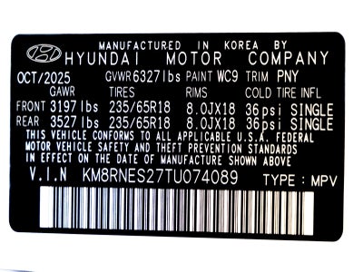 2026 Hyundai PALISADE SEL Premium 7 Passenger