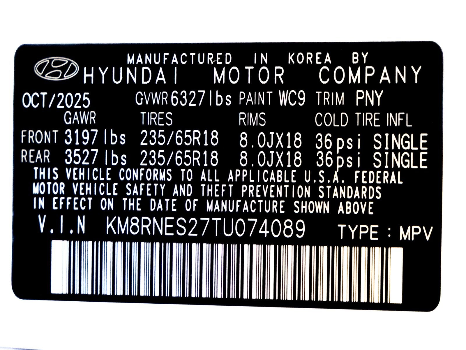 2026 Hyundai PALISADE SEL Premium 7 Passenger