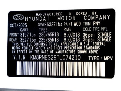 2026 Hyundai PALISADE SEL Premium 7 Passenger