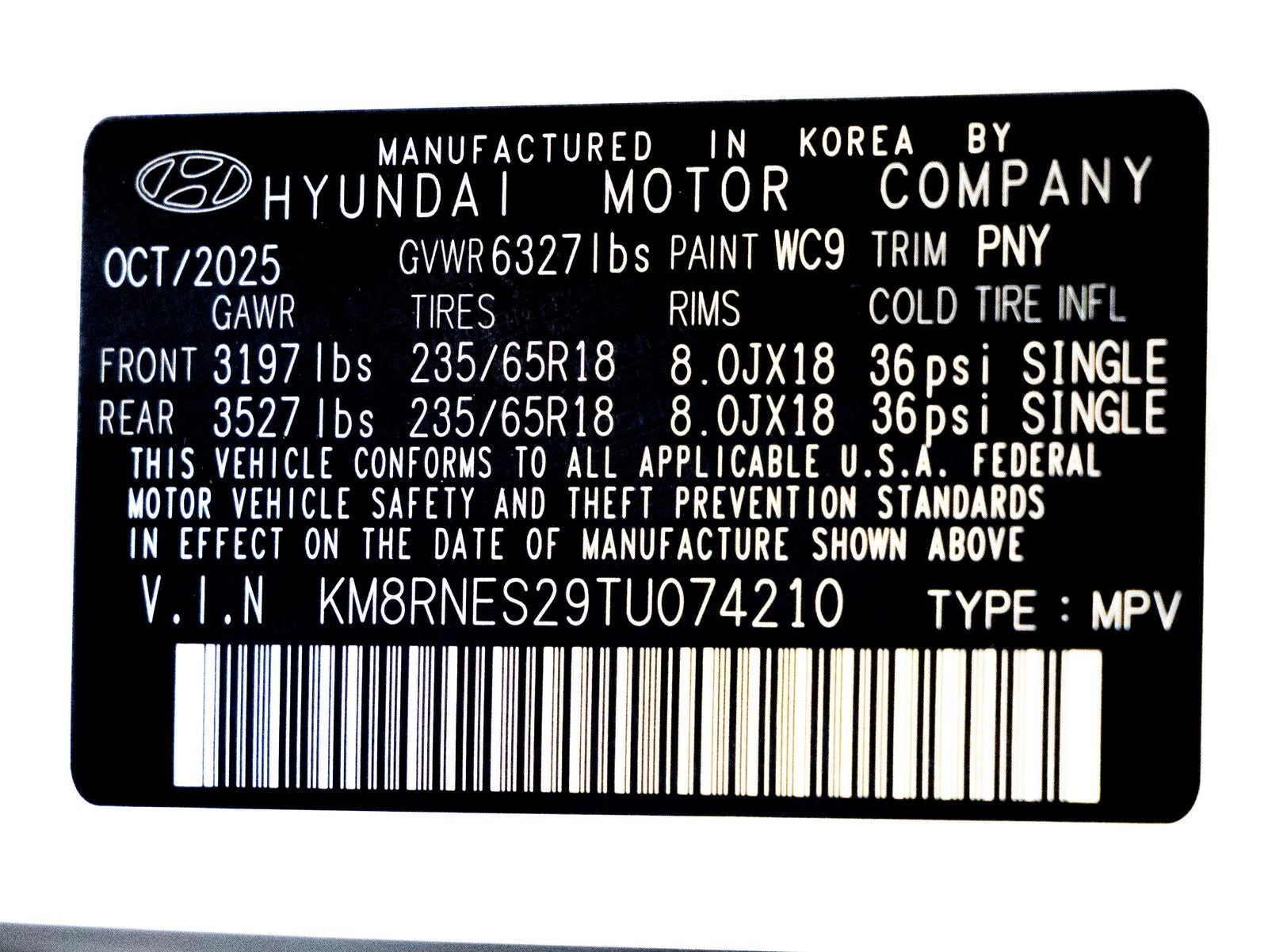 2026 Hyundai PALISADE SEL Premium 7 Passenger