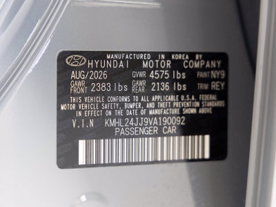 2027 Hyundai SONATA HYBRID Blue