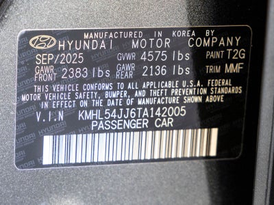 2026 Hyundai SONATA HYBRID Limited
