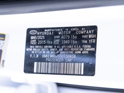 2025 Hyundai ELANTRA HYBRID Blue