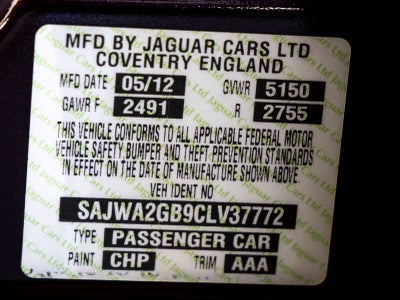 2012 Jaguar XJ XJL Portfolio