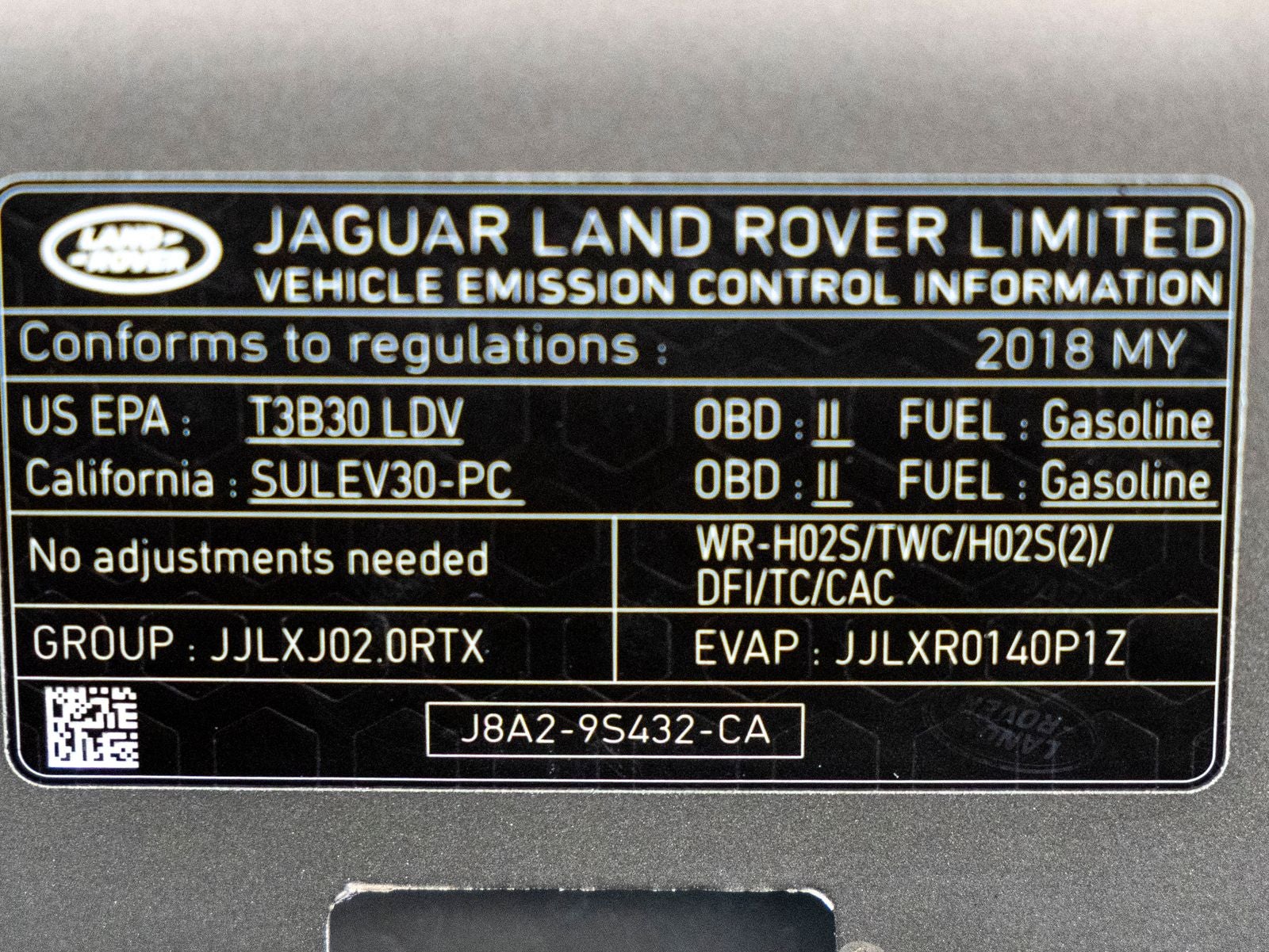 2018 Land Rover Range Rover Velar S