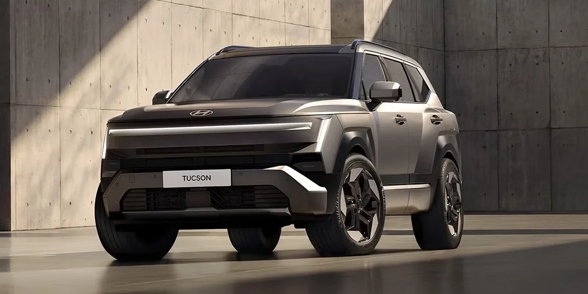 Distinctive design of the 2027 Hyundai Tucson.