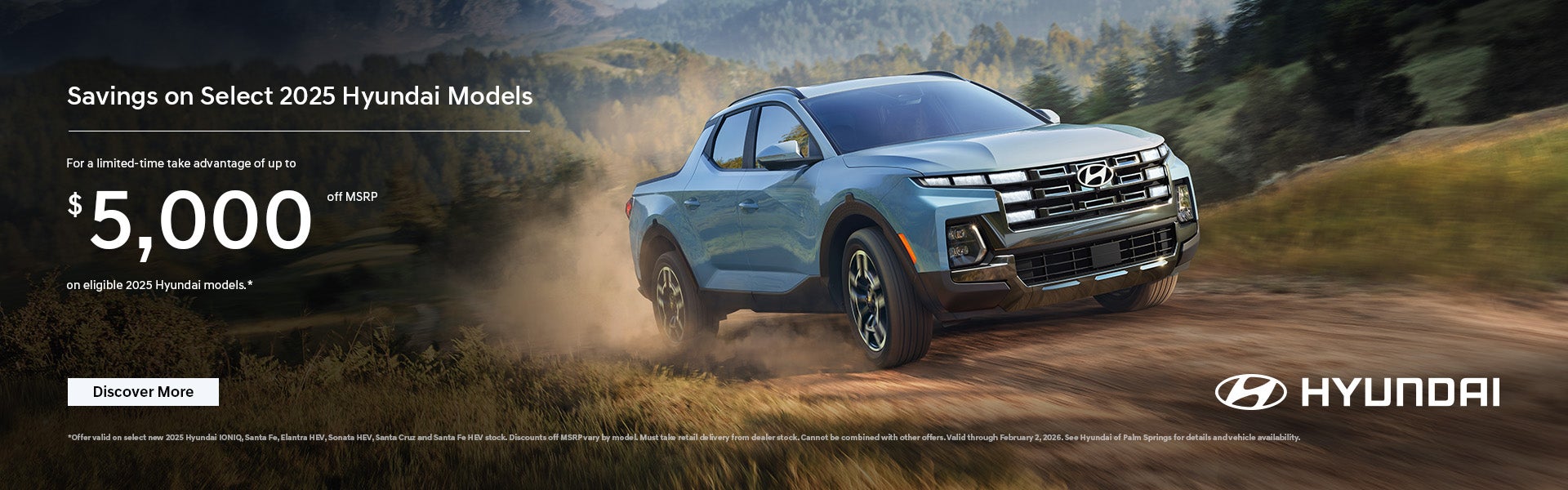 2025 Hyundai Models incentive banner