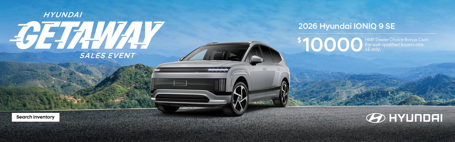 2026 Hyundai IONIQ 9 SE Bonus Cash