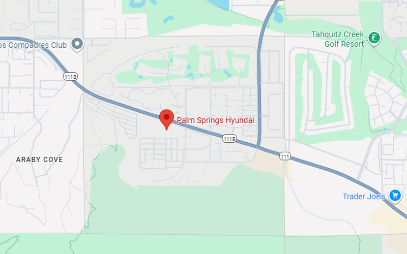 Hyundai of Palm Springs in Palm Springs CA map